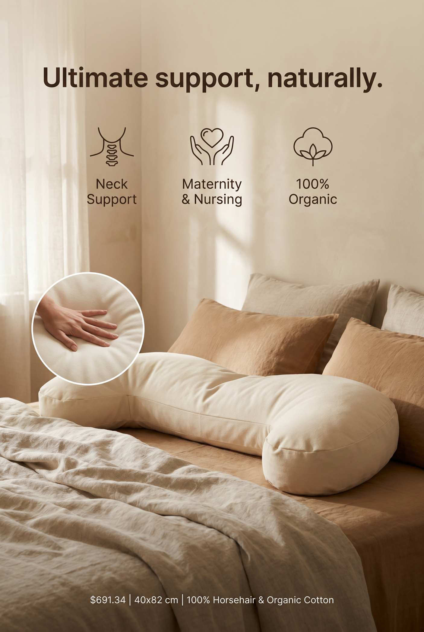 House Of Dreamz - Horse hair Support Pillow XL